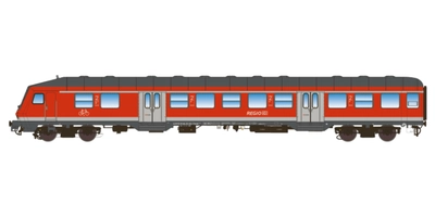 Wagon osobowy 2 klasa typ Bnrdzf 483.1, sterowniczy, czerwony