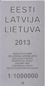 Mapa kolejowa Litwy, Łotwy i Estonii 2013