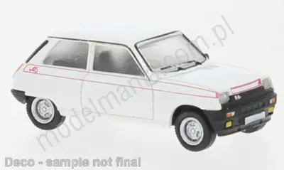 Renault 5 biały alpejski, 1980 rok,