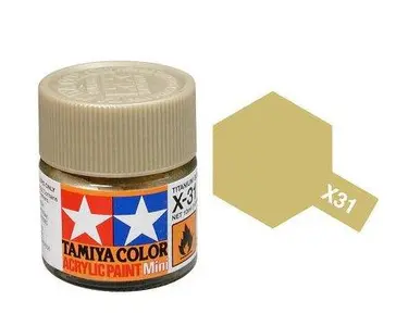 Farba akrylowa - X-31 Titanium Gold gloss / 10ml