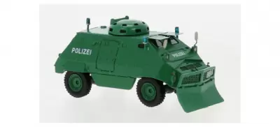 Thyssen UR-416 z zielonym zgarniaczem, 1975, policja (D),