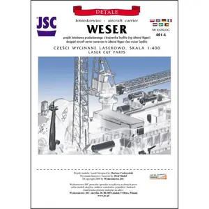 Detale laserowe do modelu Weser