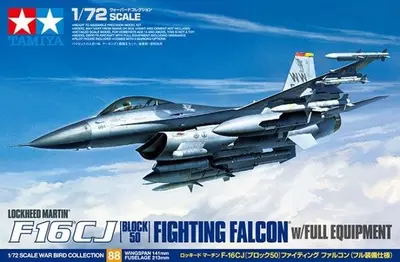 Amerykański myśliwiec F-16CJ z pełnym zestawem uzbrojenia
