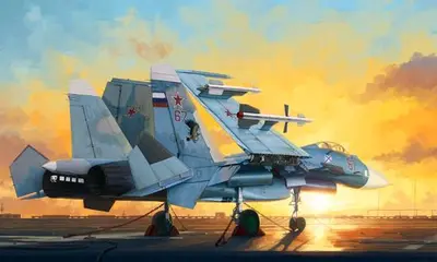 Sowiecki myśliwiec pokładowy Su-33 Flanker D