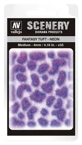 Kępki samoprzylepne neonowe - Fantasy Tuft Neon 4mm / 35 szt.
