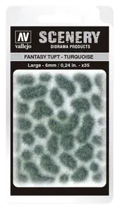 Kępki samoprzylepne turkusowe - Fantasy Tuft Turquoise 6mm / 35 szt.