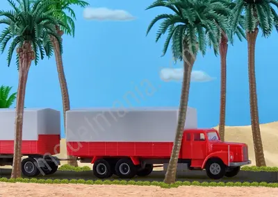 Ciężarówka Scania 111 LKW czerwona