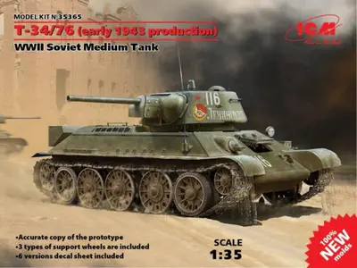 Sowiecki czołg średni T-34/76 (wersja wczesna 1943)