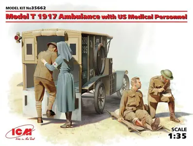 Ford Model T 1917 Ambulans wraz z załogą