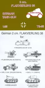 Lufa toczona 20mm 4szt FlaK 30/38/Flakvierling