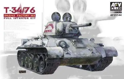 Sowiecki czołg średni T-34/76 1942/43 fabryka 183, z wnętrzem