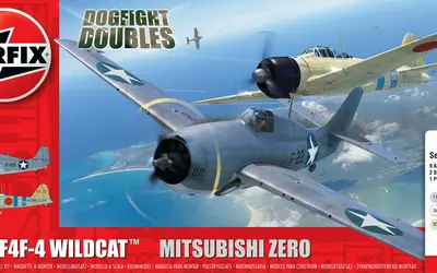 Grumman F-4F4 Wildcat i Mitsubishi Zero Dogfight Double, z farbami