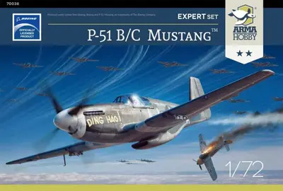 Polski myśliwiec North-American Mustang P-51 B/C, expert set