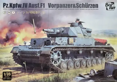Niemiecki czołg średni PzKpfw IV Ausf F1 + ekrany pancerne