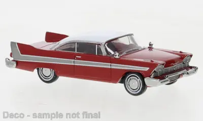 Plymouth Fury czerwony, biały, 1958