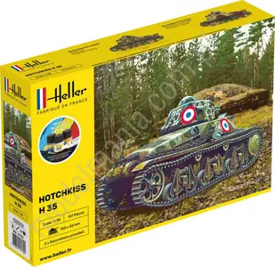Lekki czołg Hotchkiss (z farbami)