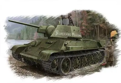 Sowiecki czołg średni T-34/76 (model 1943 fabryka nr 112) z wnętrzem