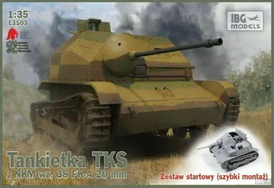 Polska tankietka TKS z działkiem 20mm (szybki montaż podwozia)