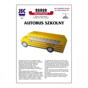 Autobus szkolny. Model dla początkujących
