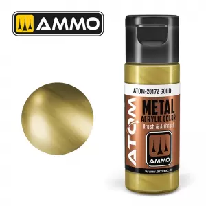 Farba akrylowa 20 ml ATOM METALLIC: Gold