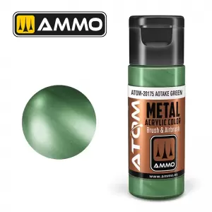Farba akrylowa 20 ml ATOM METALLIC: Aotake Green