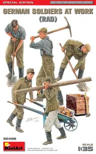 Niemieccy robotnicy przy pracy (Reichsarbeitsdienst, RAD)