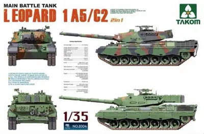 Niemiecki czołg MBT Leopard 1 A5/C2