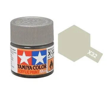 Farba akrylowa - X-32 Titanium Silver gloss / 10ml