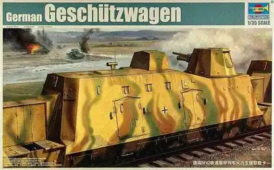 Niemiecki pancerny wagon artyleryjski (pociąg pancerny) Geshutzwagen