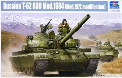 Rosyjski czołg T-62 BDD MBT Model 1984 (zmodyfikowany model 1972)