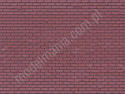 Mur z cegły czerwonej, 21,8 x 11,9 cm