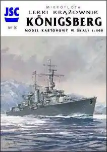 Niemiecki lekki krążownik KÖNIGSBERG + 2 samoloty