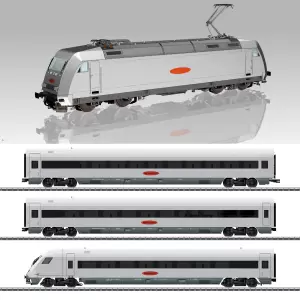 Pociąg Metropolitan BR 101 z 2x wagonem osobowym i wagonem sterowniczym z dźwiękiem