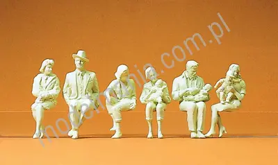 Osoby siedzące, 6 figur