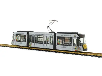 Tramwaj Siemens Combino Verkehrsbetriebe Nordhausen - Seniorenwerk