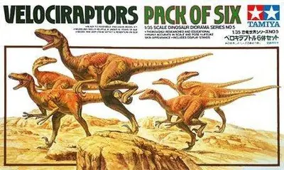 Dinozaury Velociraptory (6 sztuk)