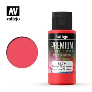 Vallejo Premium Color 034 Scarlet Fluorescent / 60 ml