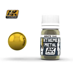 Xtreme metalizer, złoty / 30ml