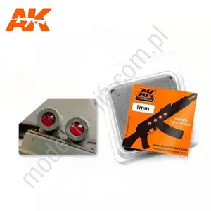 AK Lenses - Czerwona soczewka / optyka 1mm