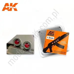 AK Lenses - Czerwona soczewka / optyka 1,5 mm