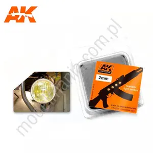 AK Lenses - Bursztynowa soczewka / optyka  2mm