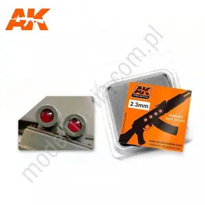 AK Lenses - Czerwona soczewka / optyka  2,3mm