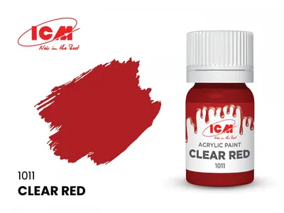 Farba akrylowa - Clear Red / 12ml