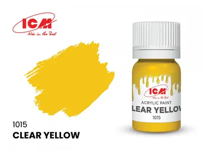 Farba akrylowa - Clear Yellow / 12ml