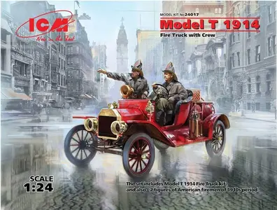 Straż pożarna Ford model T z załogą (1914)