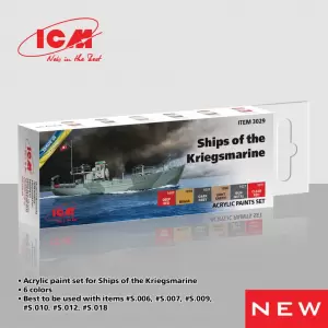 ICM-3029 Acrylic pain set for ships Kriegsmarine