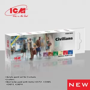 ICM-3030 Acrylic paint set for civilians