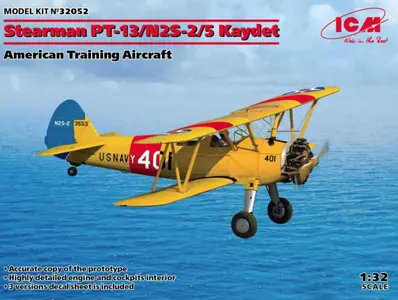 Amerykański samolot treningowy Stearman PT-13/N2S-2/5 Kaydet