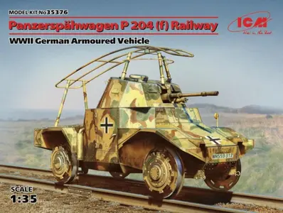 Niemiecka drezyna pancerna Panzerspahwagen P204(f)