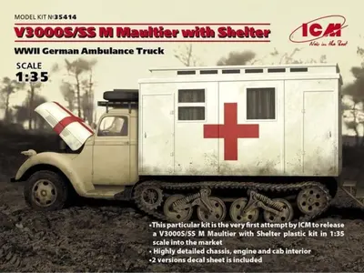 Niemiecki ambulans V3000S/Ss M Maultier z budą